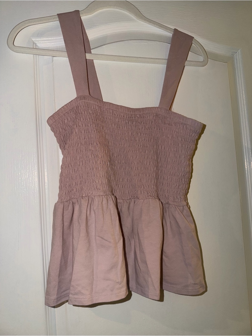 Express Dusty Rose Peplum Tank top